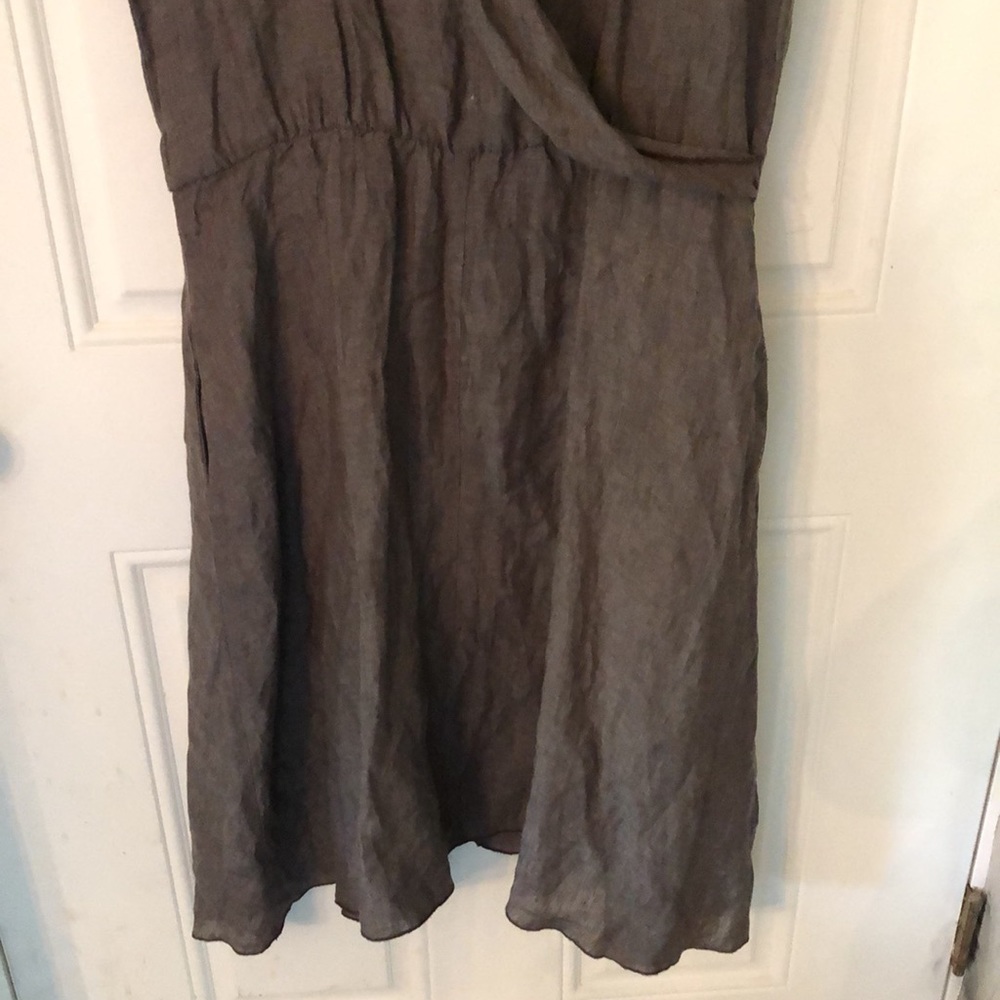 Kara Line 100% Linen Dress - Picture 3 of 13